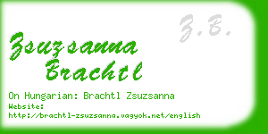 zsuzsanna brachtl business card